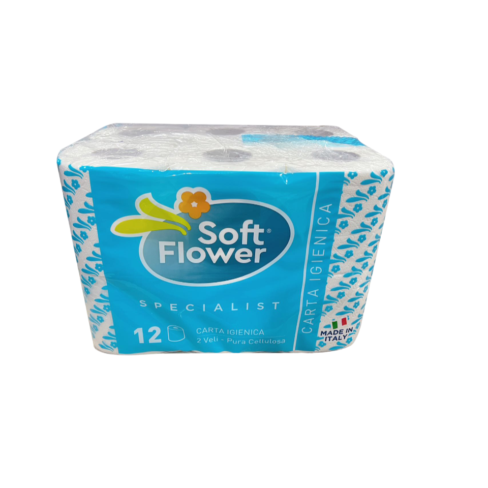 soft flower carta igienica 12 rotoli 2 veli soft flower carta igienica 12 rotoli 2 veli