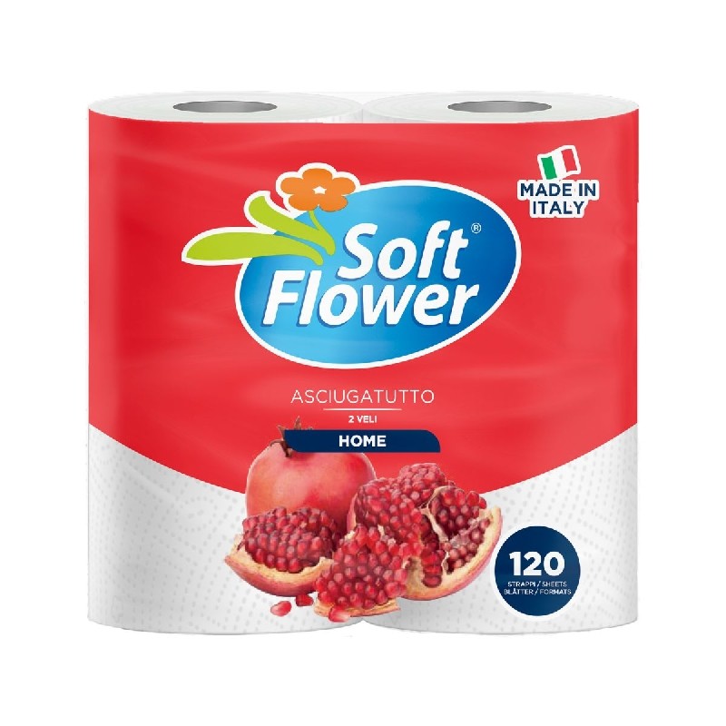 soft flower asciugatutto 2 veli 120 strappi soft flower asciugatutto 2 veli 120 strappi